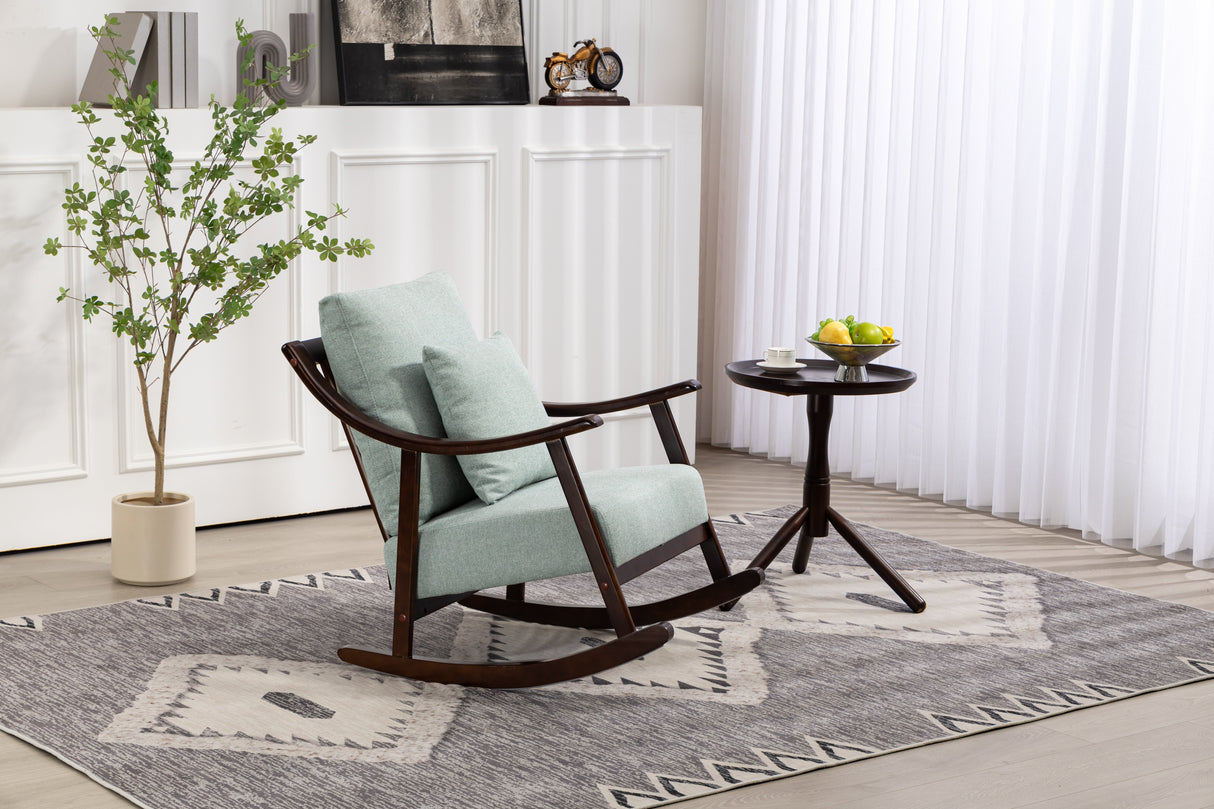 Mid Century Modern Accent Chairs Comfy Upholstered Glider Arm Chair