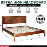 Rorns Panthera Platform Bed Frame With Headboard