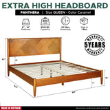 Rorns Panthera Platform Bed Frame With Headboard