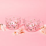 Painted Cherry Blossom Mugs