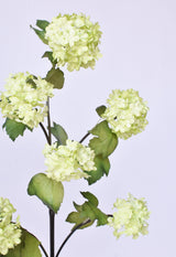 30" Faux Green Snowball Hydrangea Stem