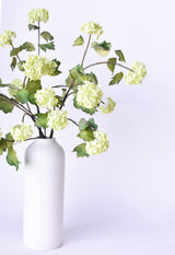 30" Faux Green Snowball Hydrangea Stem