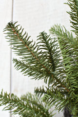 24" Faux Green Spruce Real Touch Wreath w/Faux Pinecones