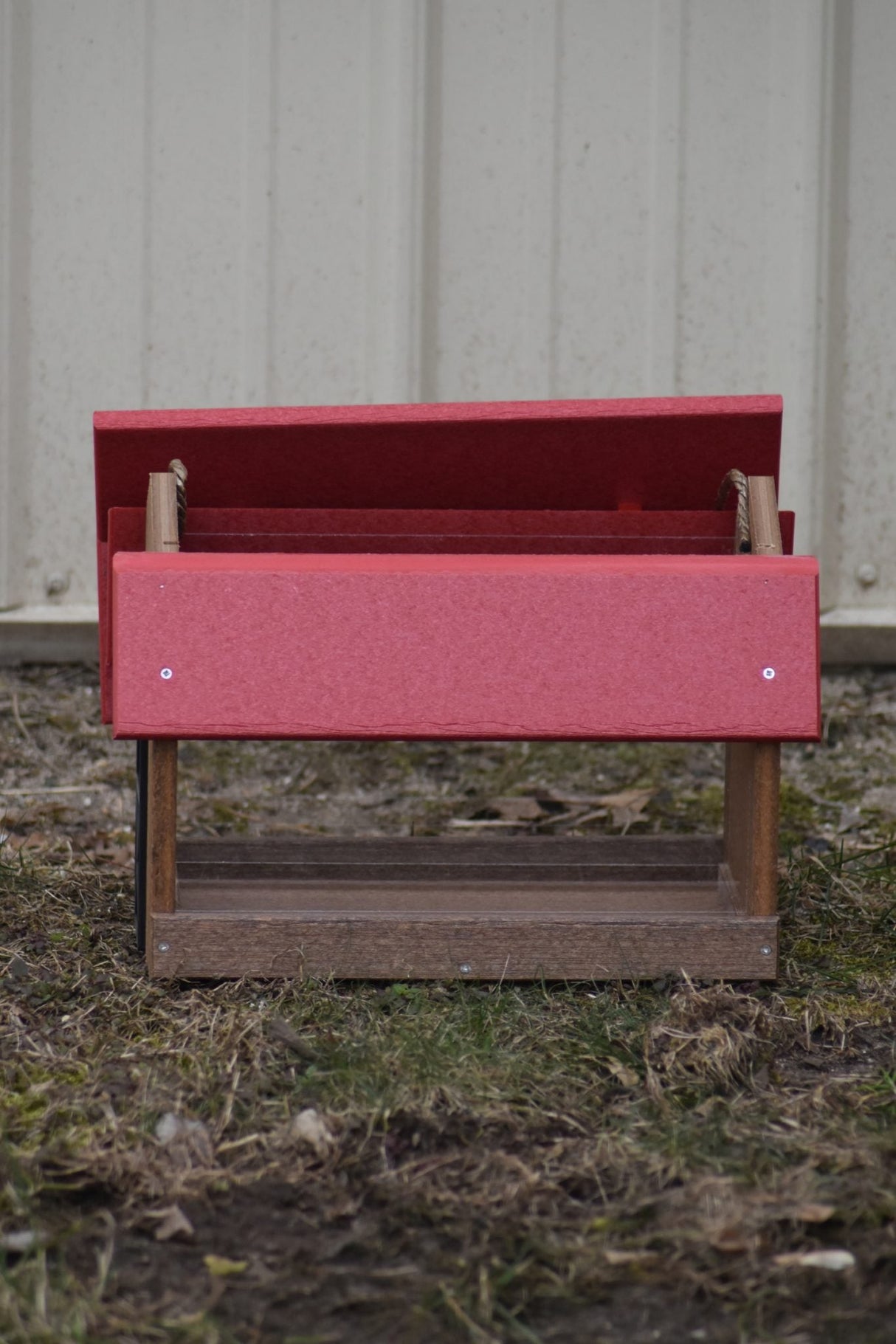 Poly Lumber Mini Barn Large Handcrafted Hanging Bird feeder