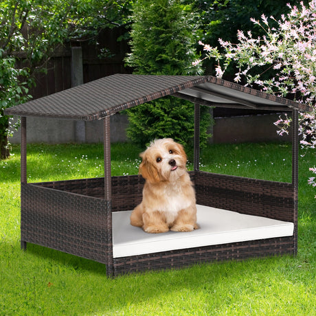 Outdoor Wicker Dog House
