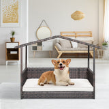 Outdoor Wicker Dog House