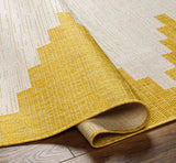 Djugun Metallic-Gold Indoor & Outdoor Rug