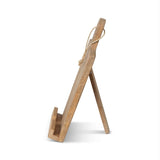 Wooden Farmhouse Cookbook Holder with Cutting Board Design