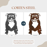 English Bulldog Garden Stake