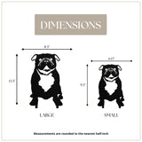 English Bulldog Garden Stake