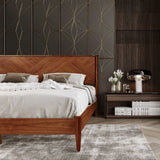Rorns Panthera Platform Bed Frame With Headboard