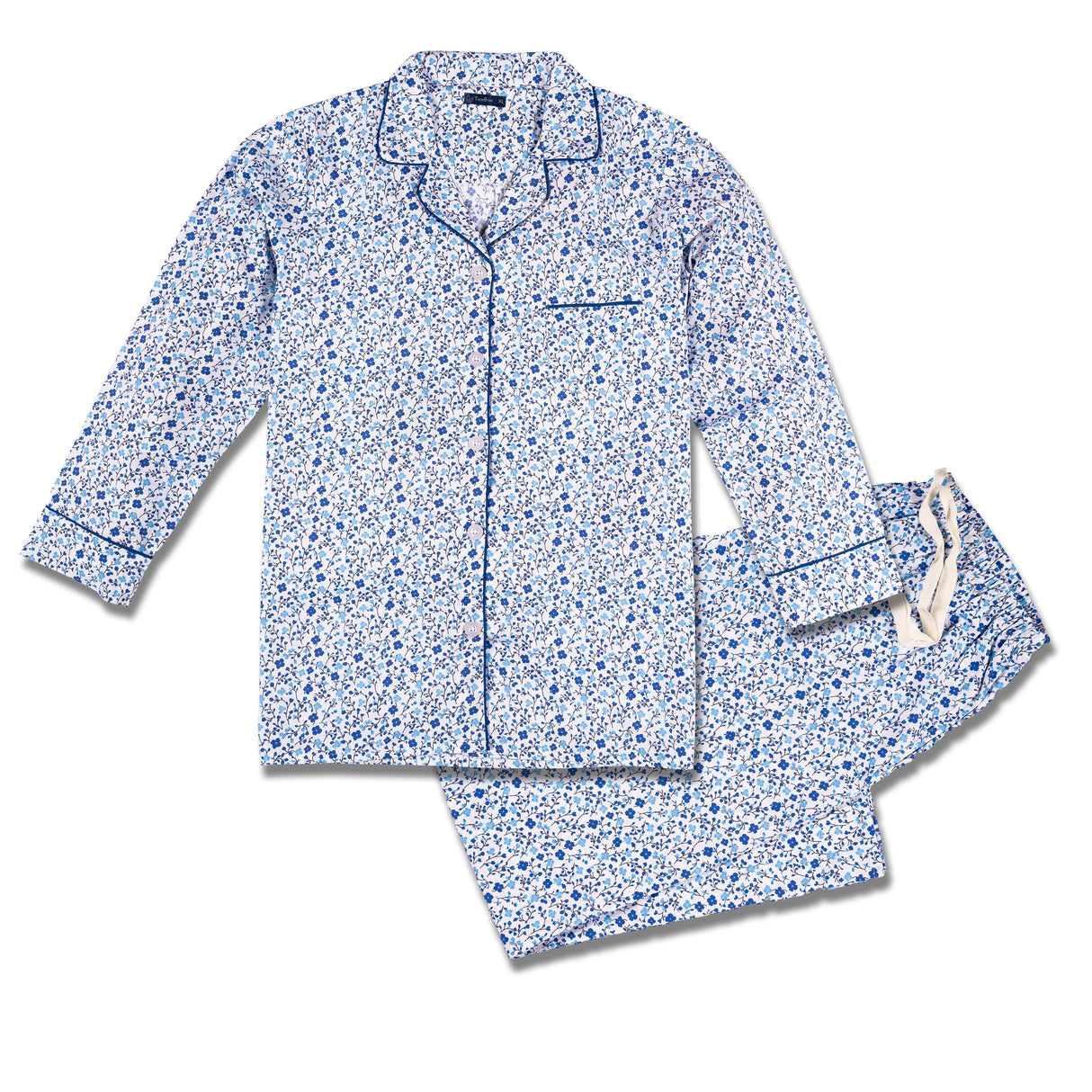 Womens Poplin Pajama Set