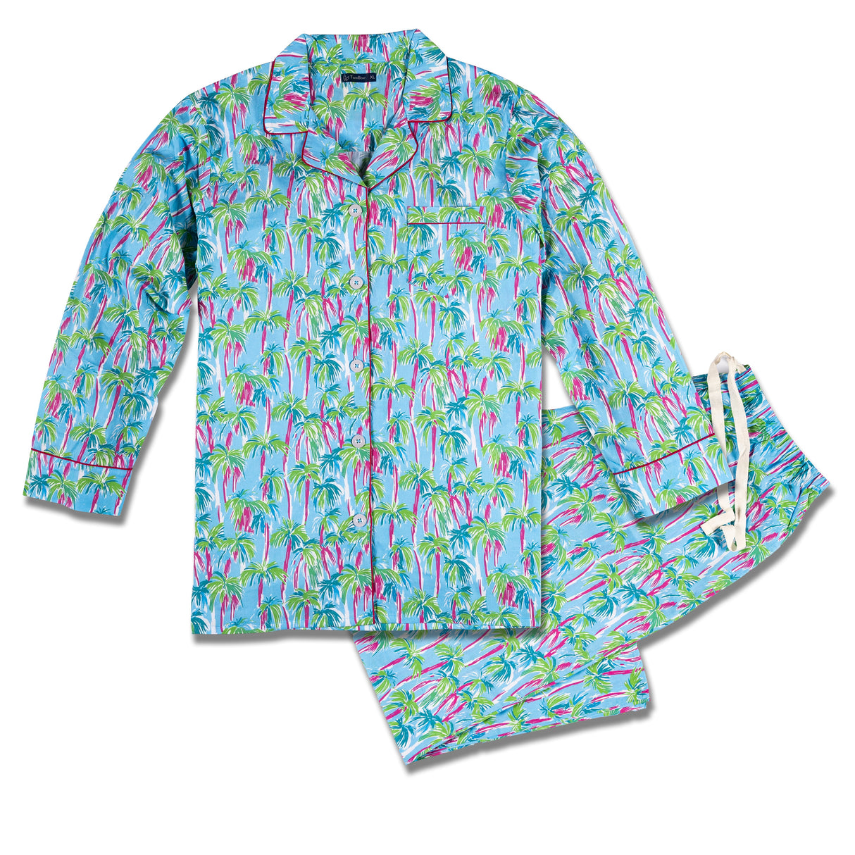 Womens Poplin Pajama Set