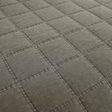 Full/Queen 3 Piece Cotton Faded Stone Washed Lightweight Quilt Set Green