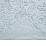 Full Size 100-Percent Cotton Chenille 3-Piece Coverlet Bedspread Set in Blue