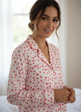 Womens Poplin Pajama Set