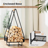 Metal Log Holder with Handle
