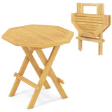 Teak Wood Octagon Side Table