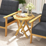 Teak Wood Octagon Side Table