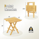 Teak Wood Square Side Table