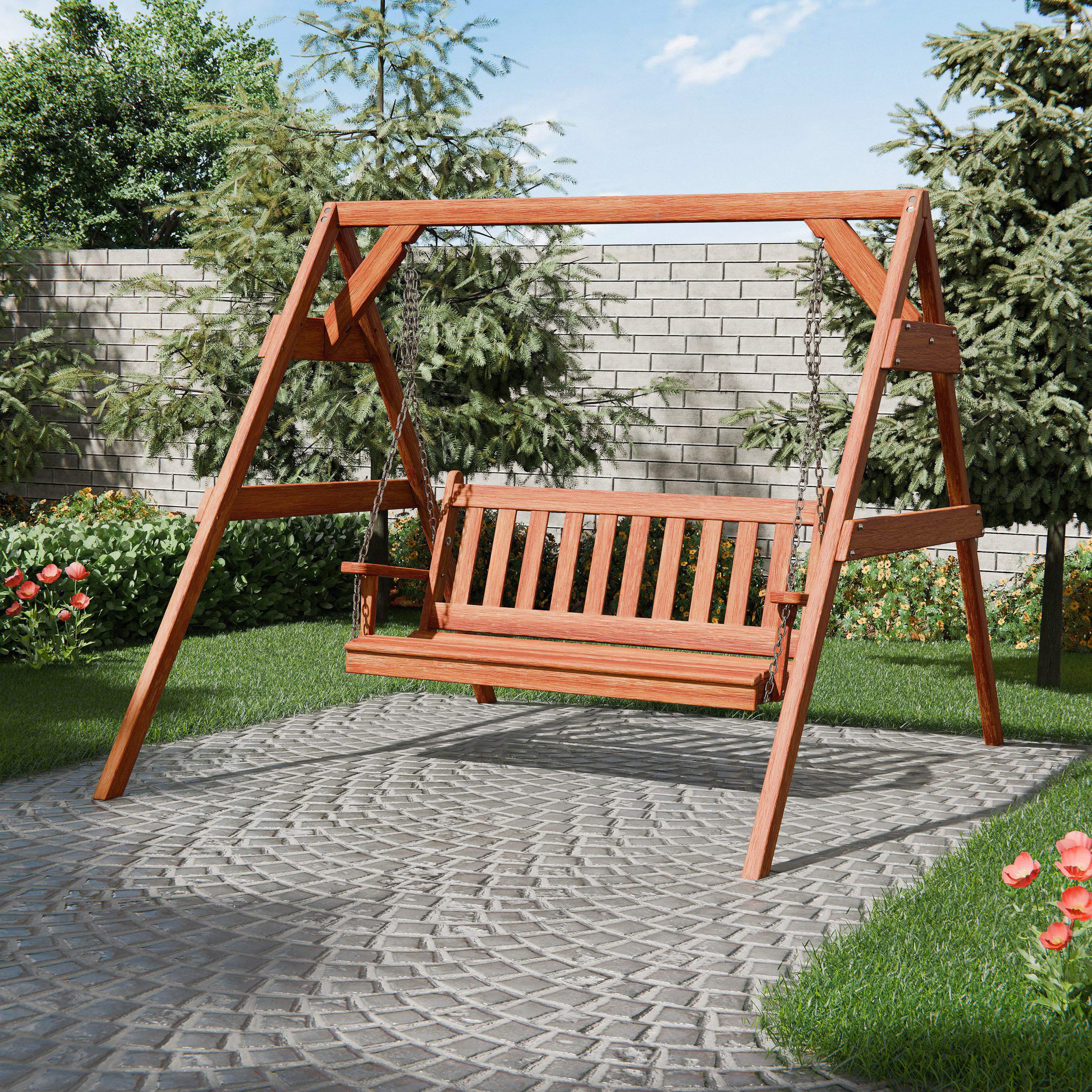 Keystone Amish Co. Franklin Cedar Swing & Stand