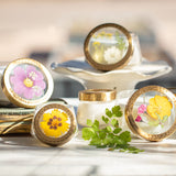 Petite Pressed Floral Candle - Lemon Blossom