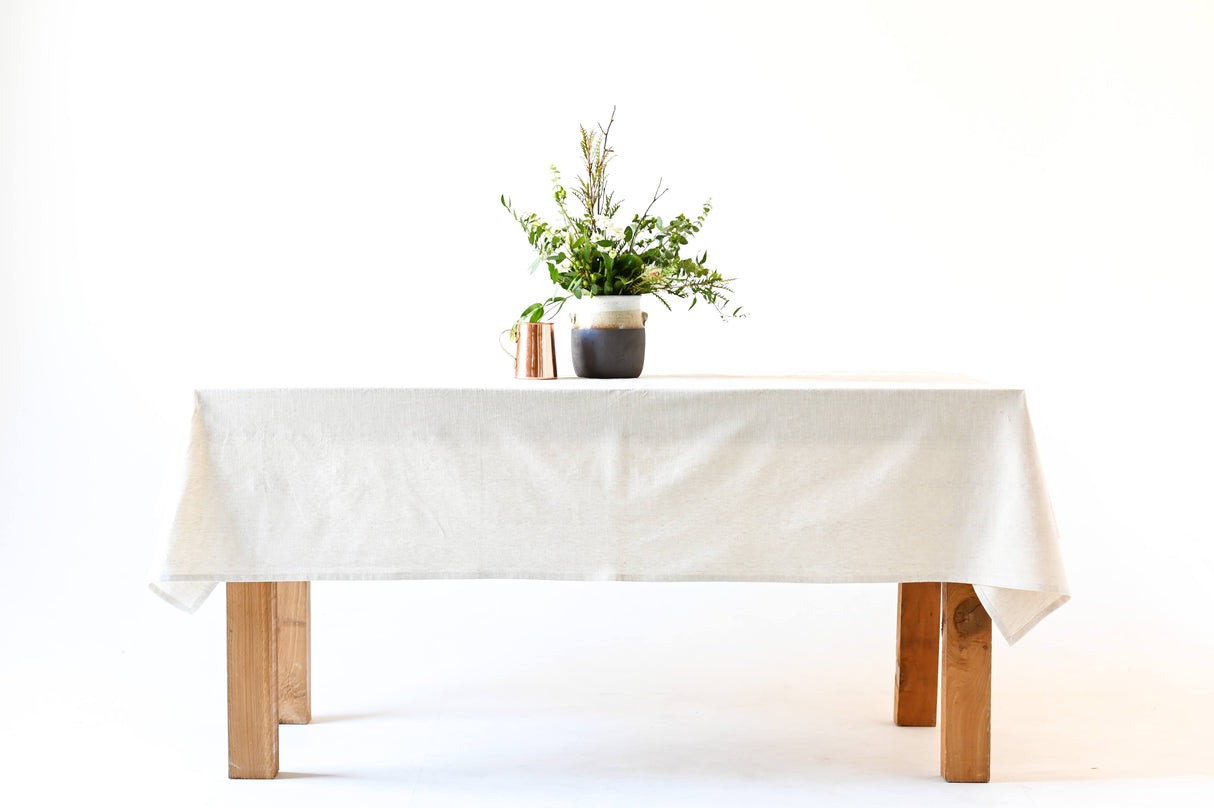 Neutral Linen Tablecloth