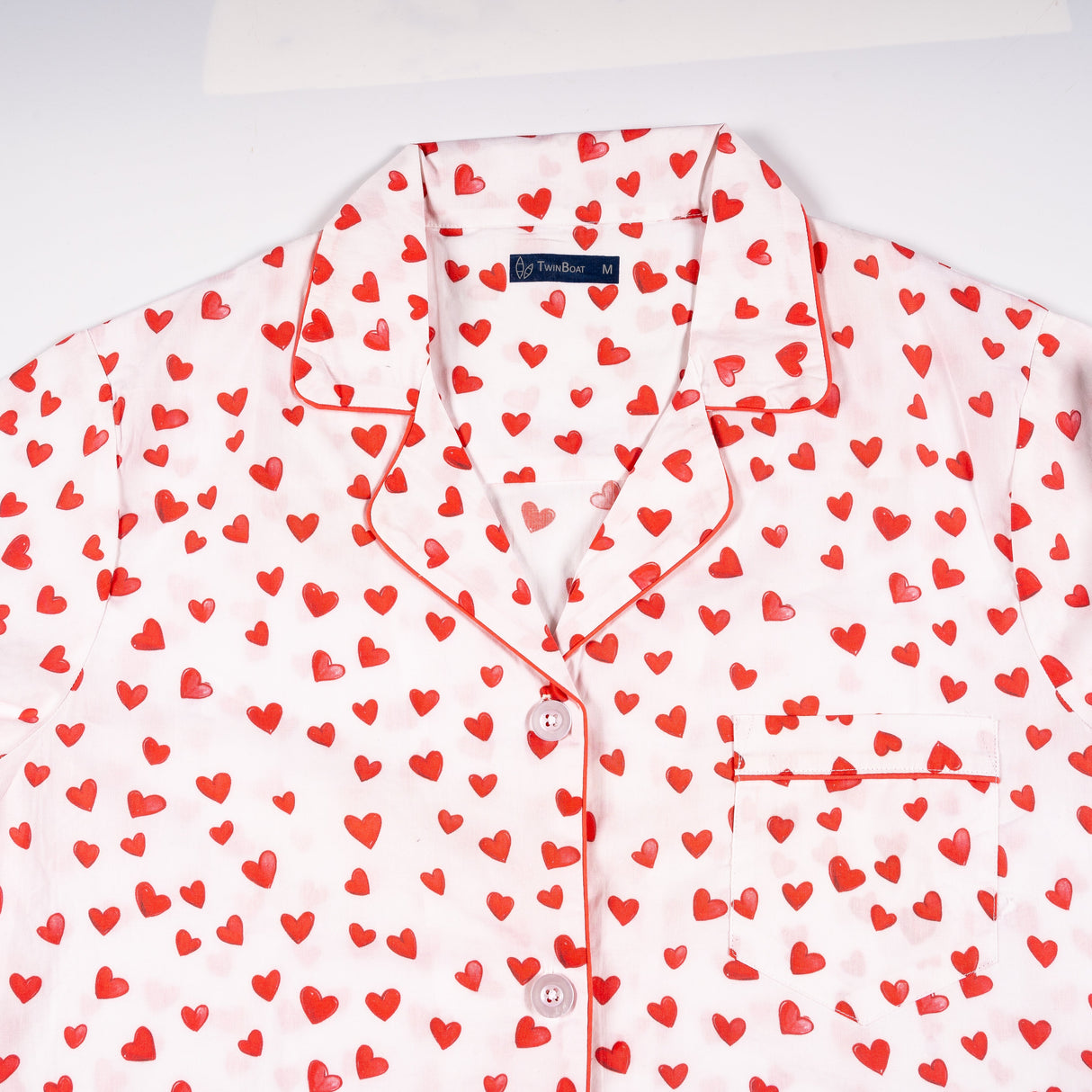 Womens Poplin Pajama Set