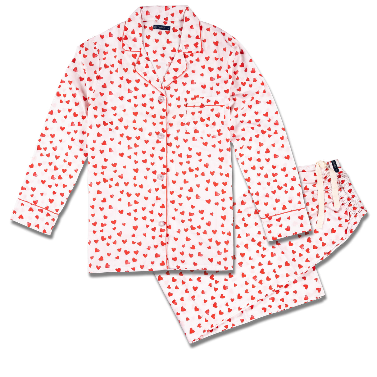 Womens Poplin Pajama Set