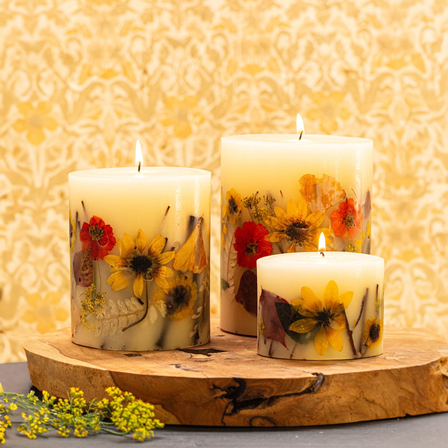 honeyed tobacco leaf candle Filson Candles Home Statement Botanical Candle - Honey