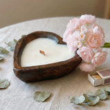 Dough Bowl Candle | Soy Wax Candle | Heart Bowl Candle