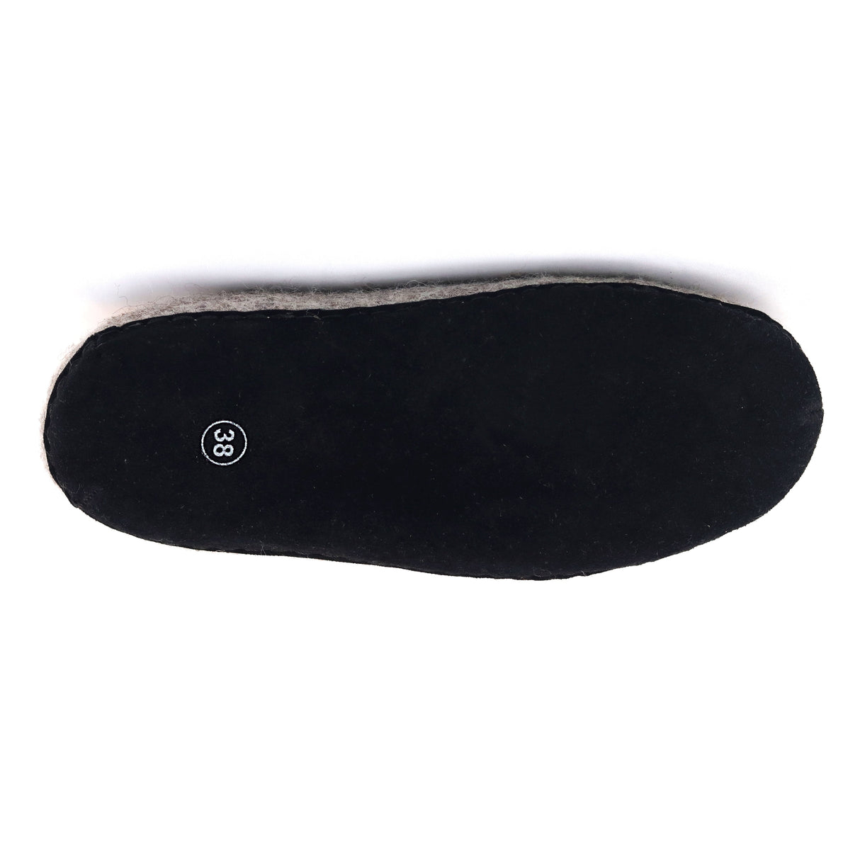 Womens Newport Noir Wool House Shoe