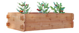 Cedar Raised Double Deep Garden Bed