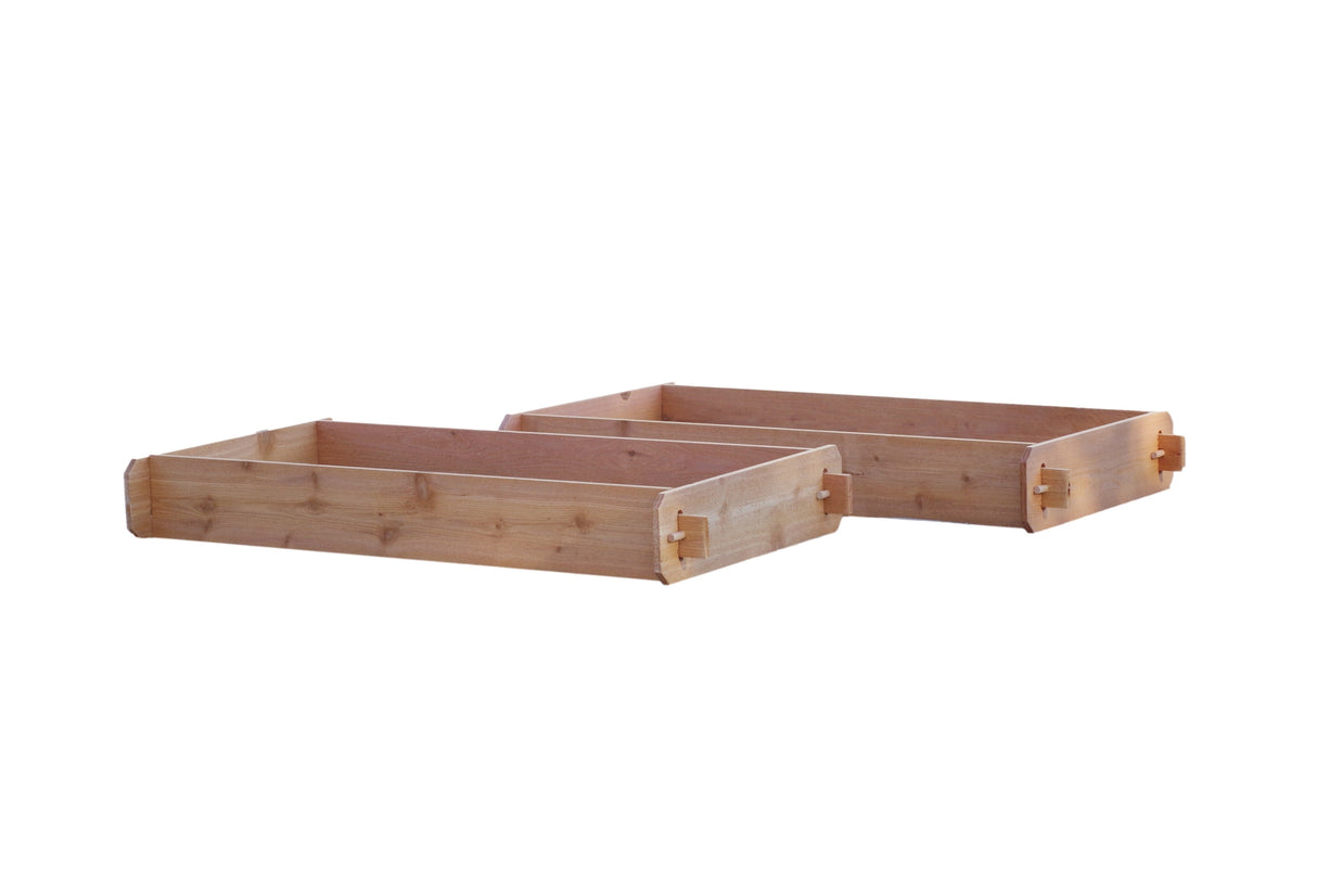 Cedar Raised Double Deep Garden Bed