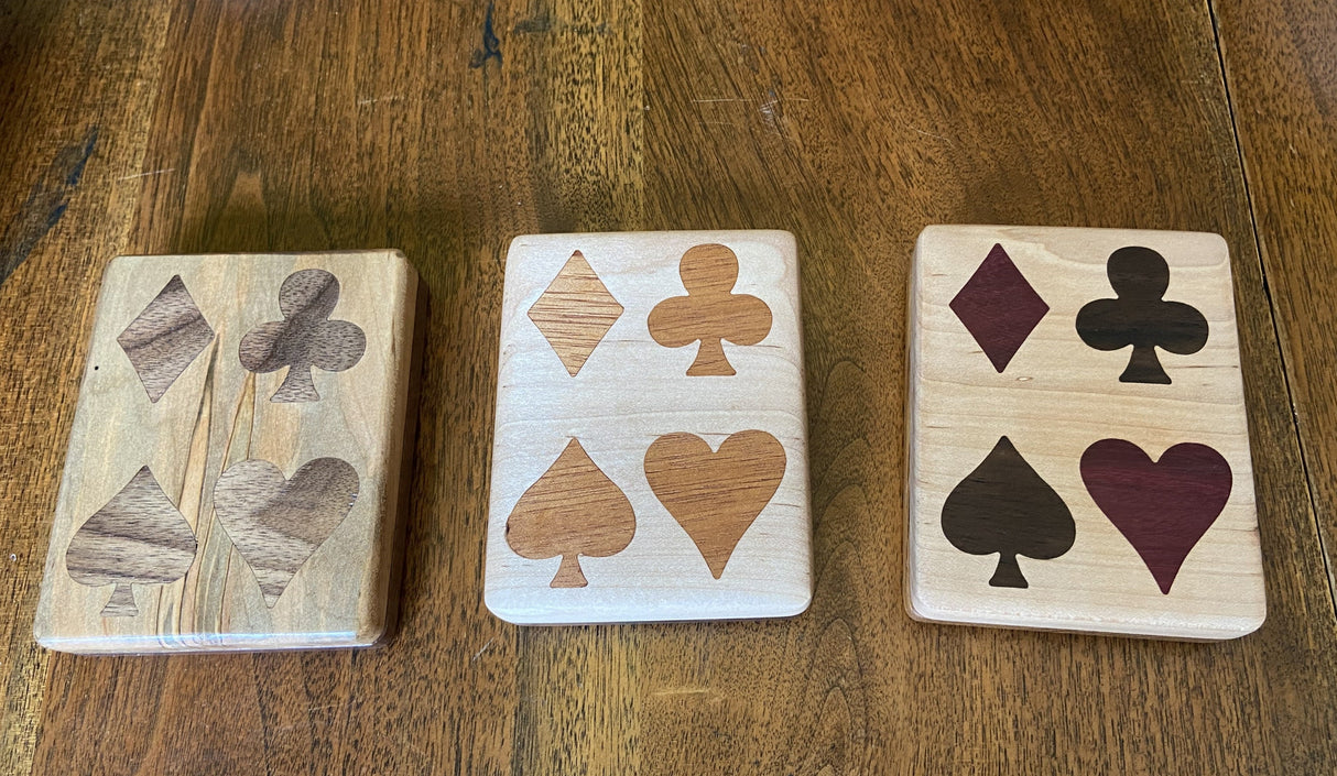 Handcrafted Wooden Playing Card Box