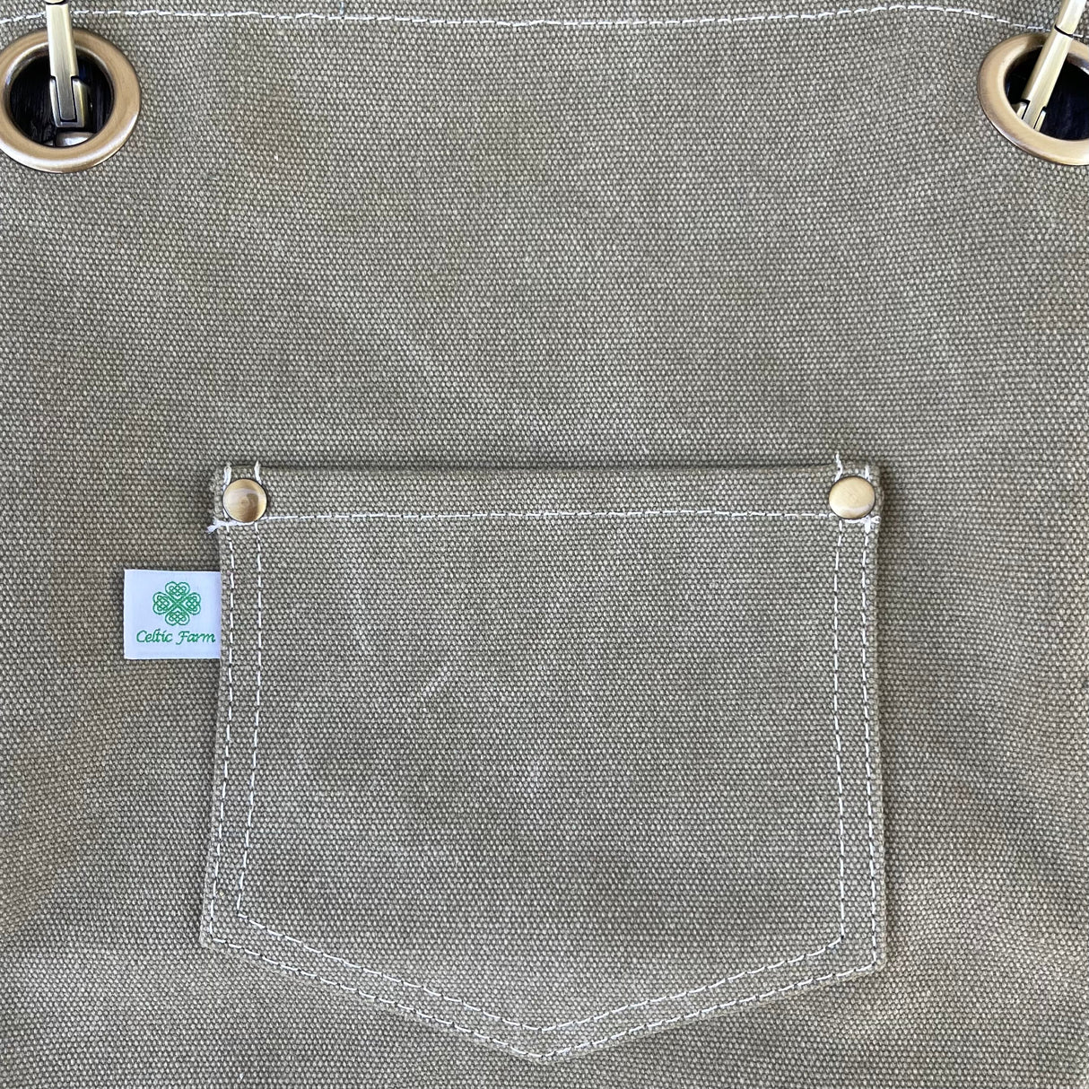 Gardening Apron - Waxed Canvas Apron with Pockets