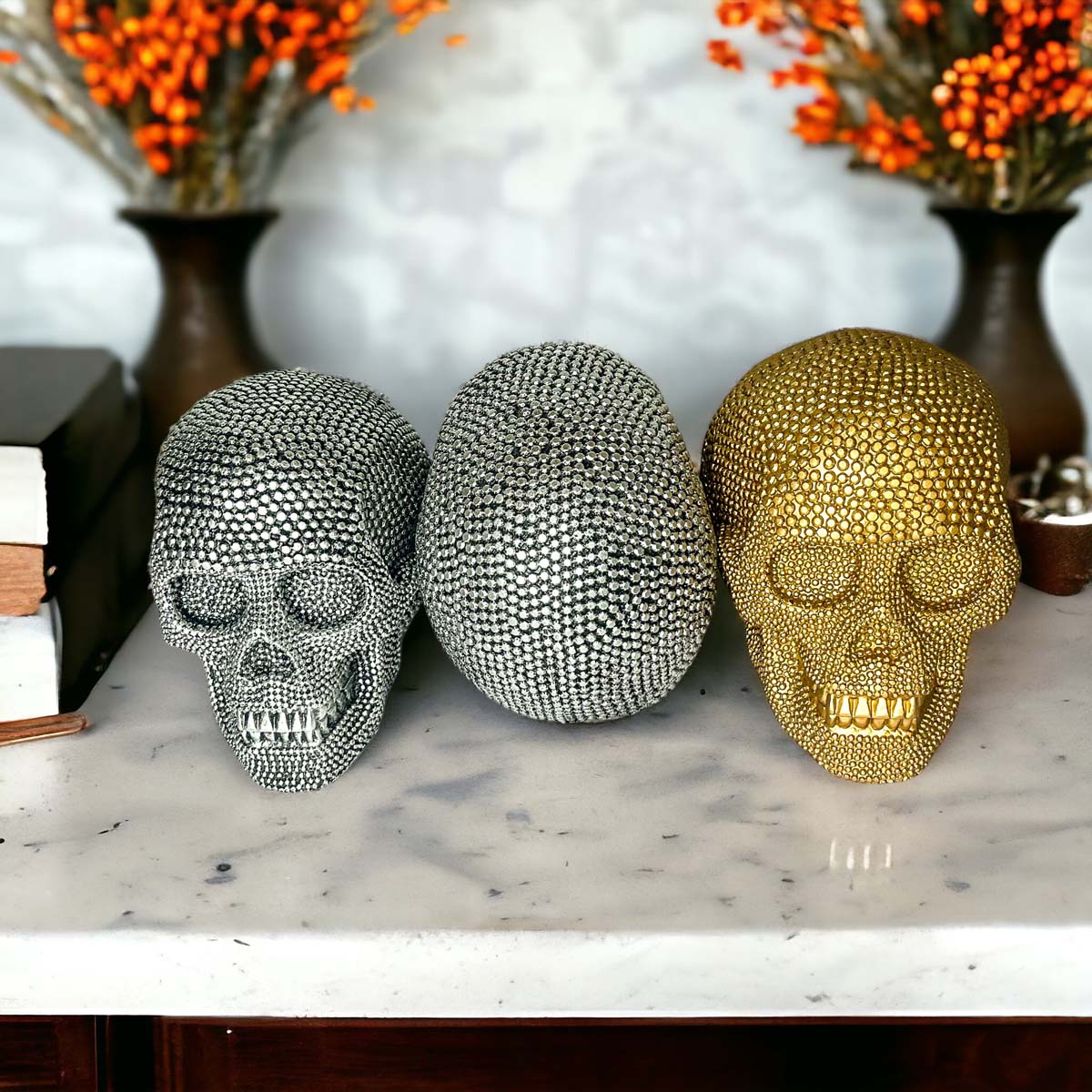Tabletop Skull Statue