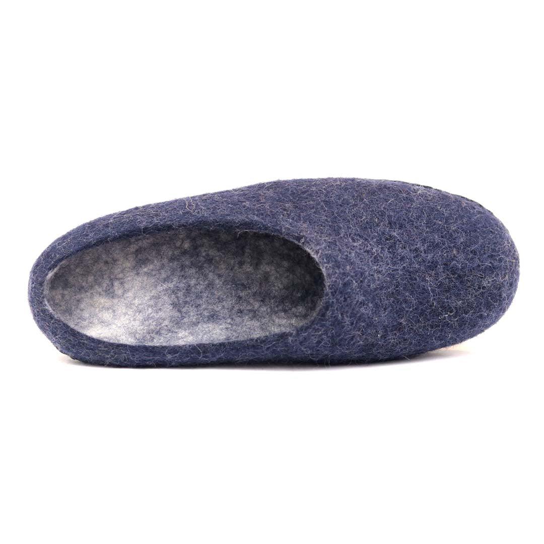 Mens Astoria Noir Wool House Slippers