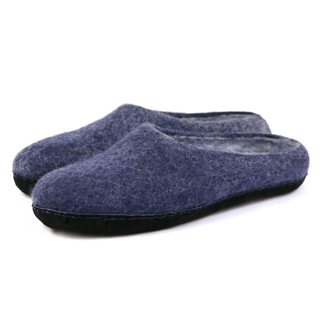 Mens Astoria Noir Wool House Slippers