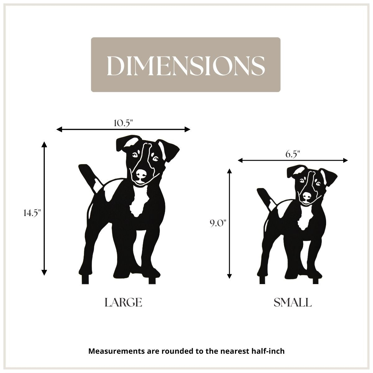 Jack Russell Terrier Garden Stake