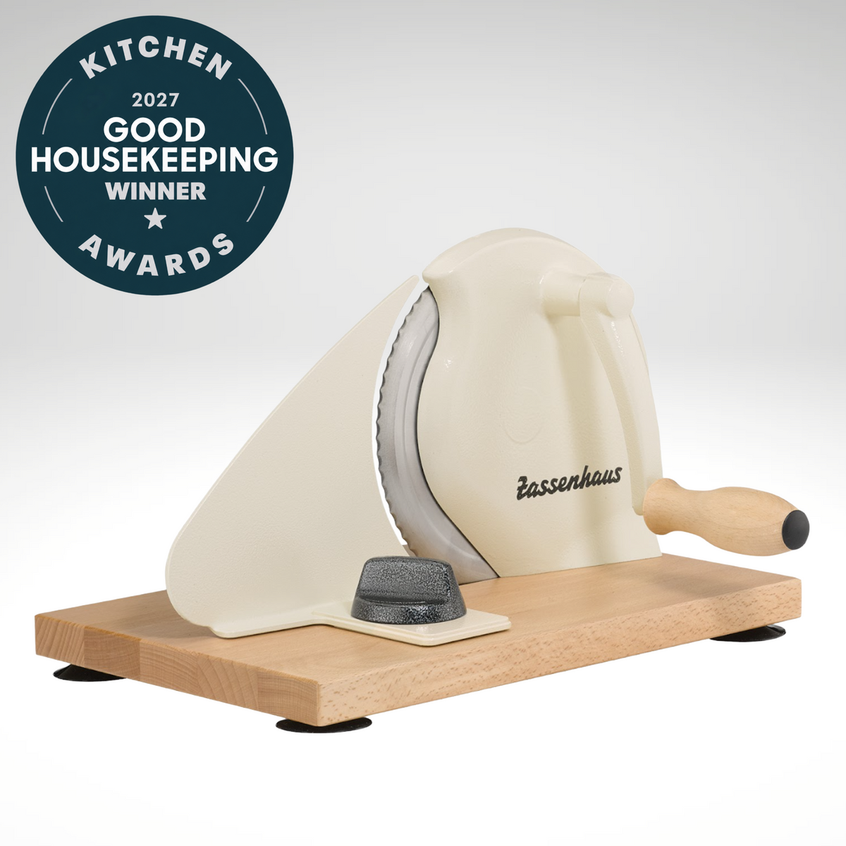 Zassenhaus Original Classic Adjustable Bread Slicer for Uniform Slices - 18/8 Stainless Steel Blade