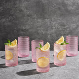 Monet Hobnail Highball Glassware, Set of 6