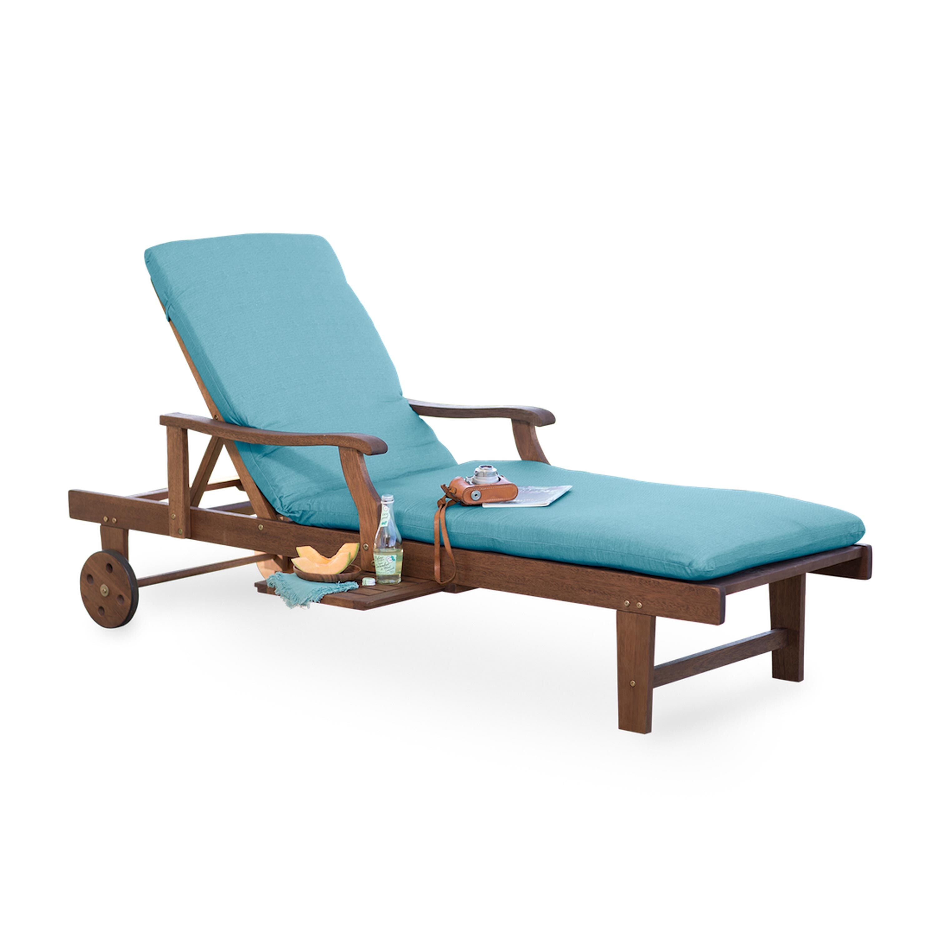 Claremont Eucalyptus Outdoor Chaise Lounge | Plow & Hearth