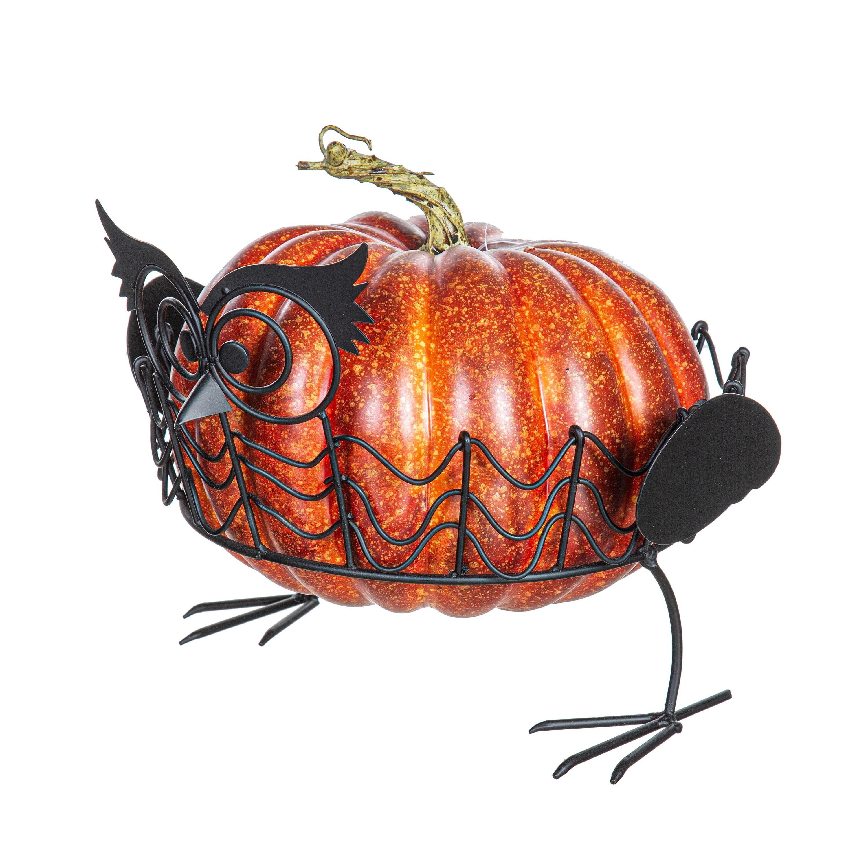 Plow & Hearth Owl Pumpkin Holders