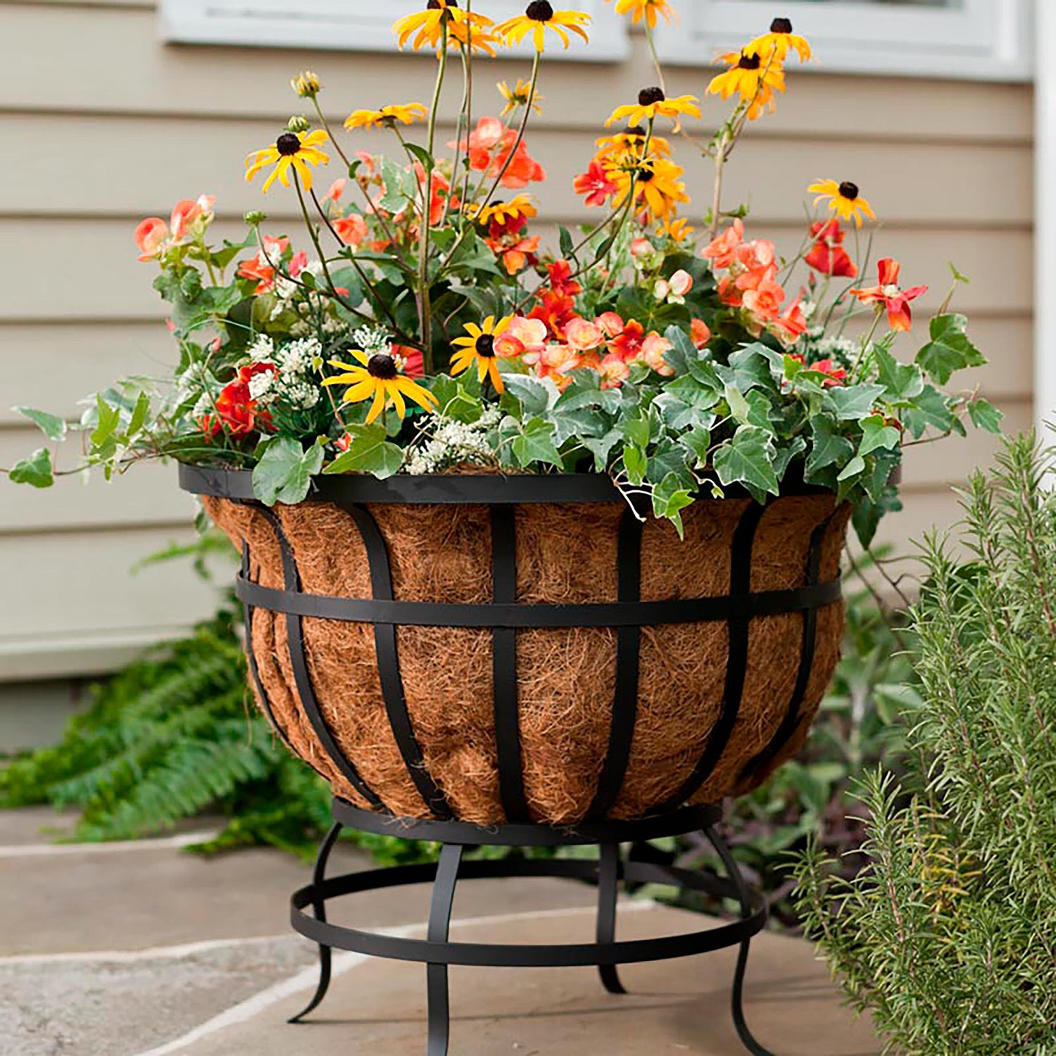 planter pot basket Round Coco Basket Planter | Planters