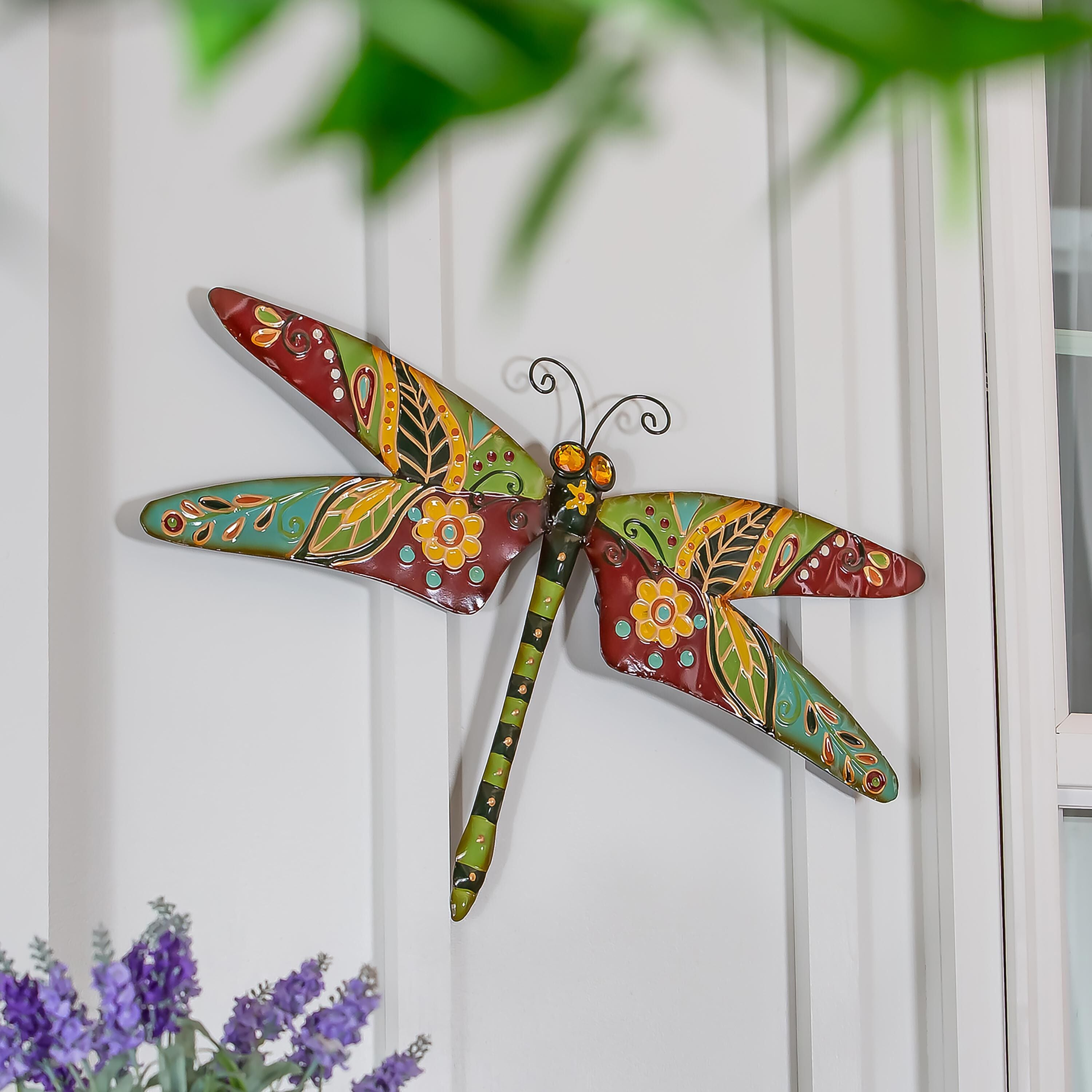 Boho Dragonfly in Cream and Green – Plow & Hearth