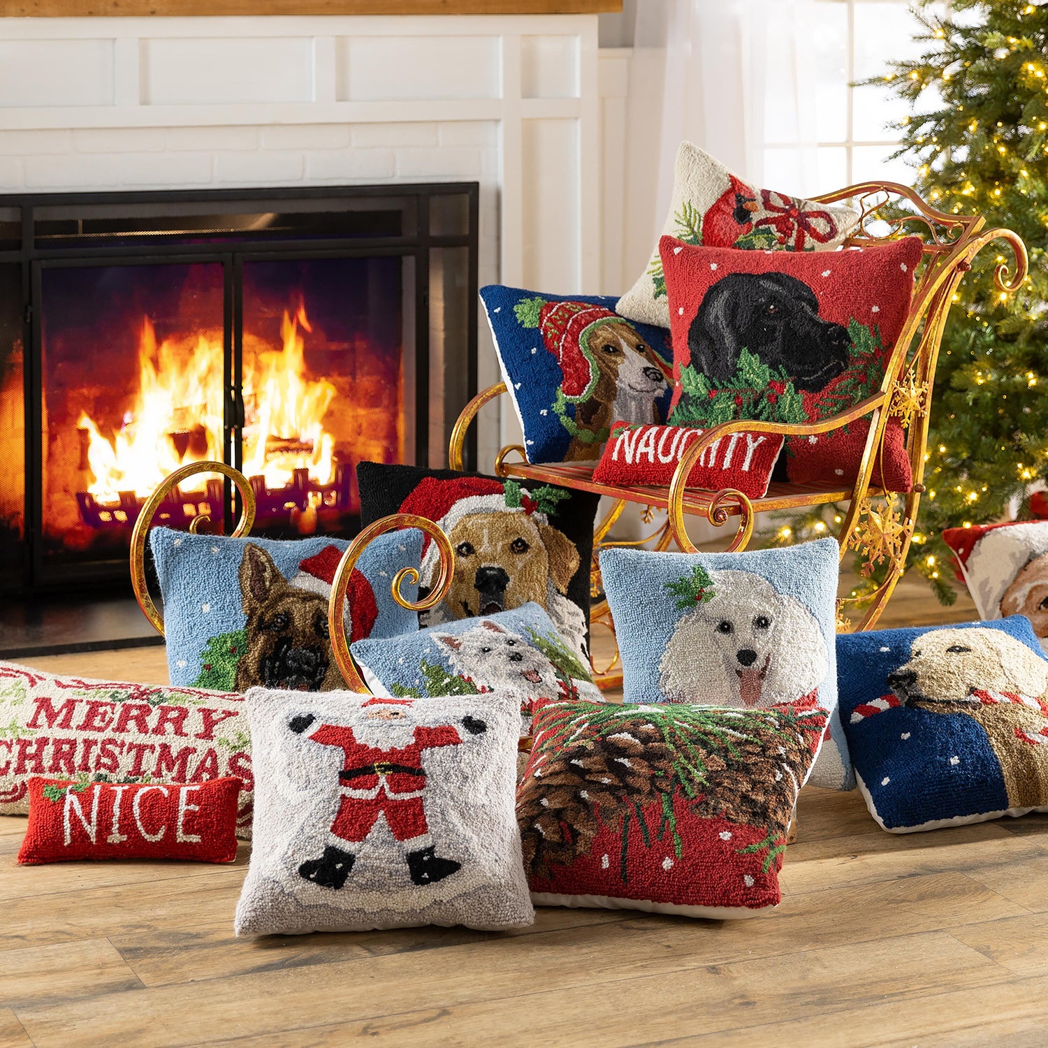well dressed home christmas pillows Cozy up to Christmas with pillow pairings that bring the season to lifeclassic reds and greens or a festive red-and-blue palette for a rustic moment. Which look will you layer this year?