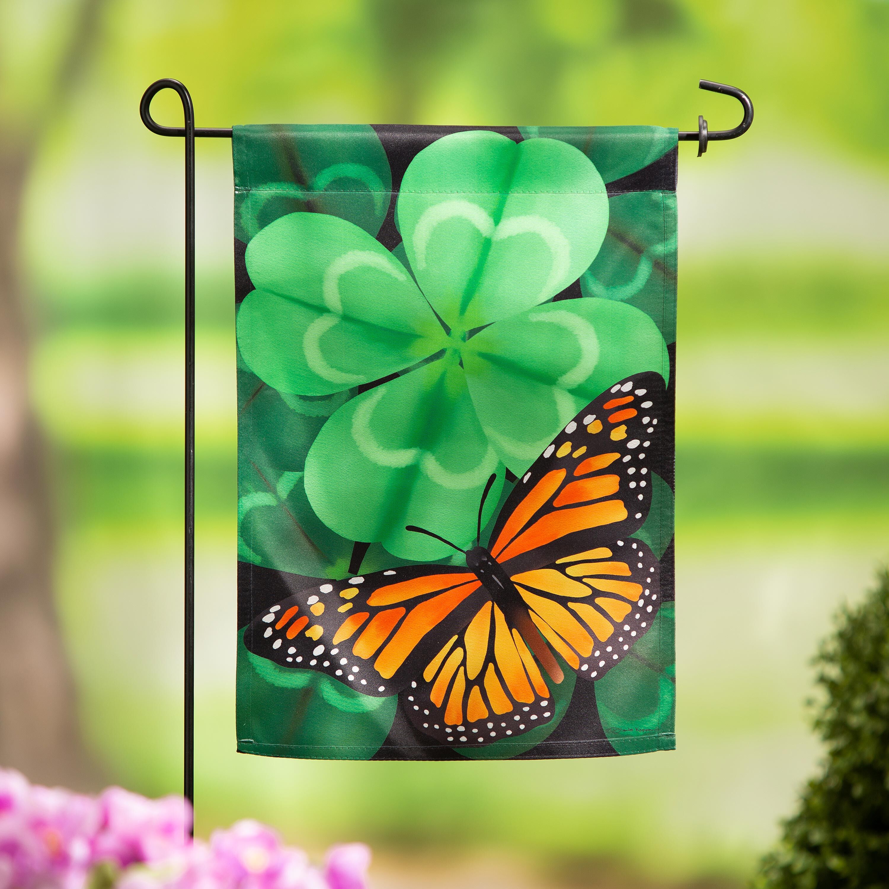 Evergreen Snow Family Garden Flag - Thumbnail 3