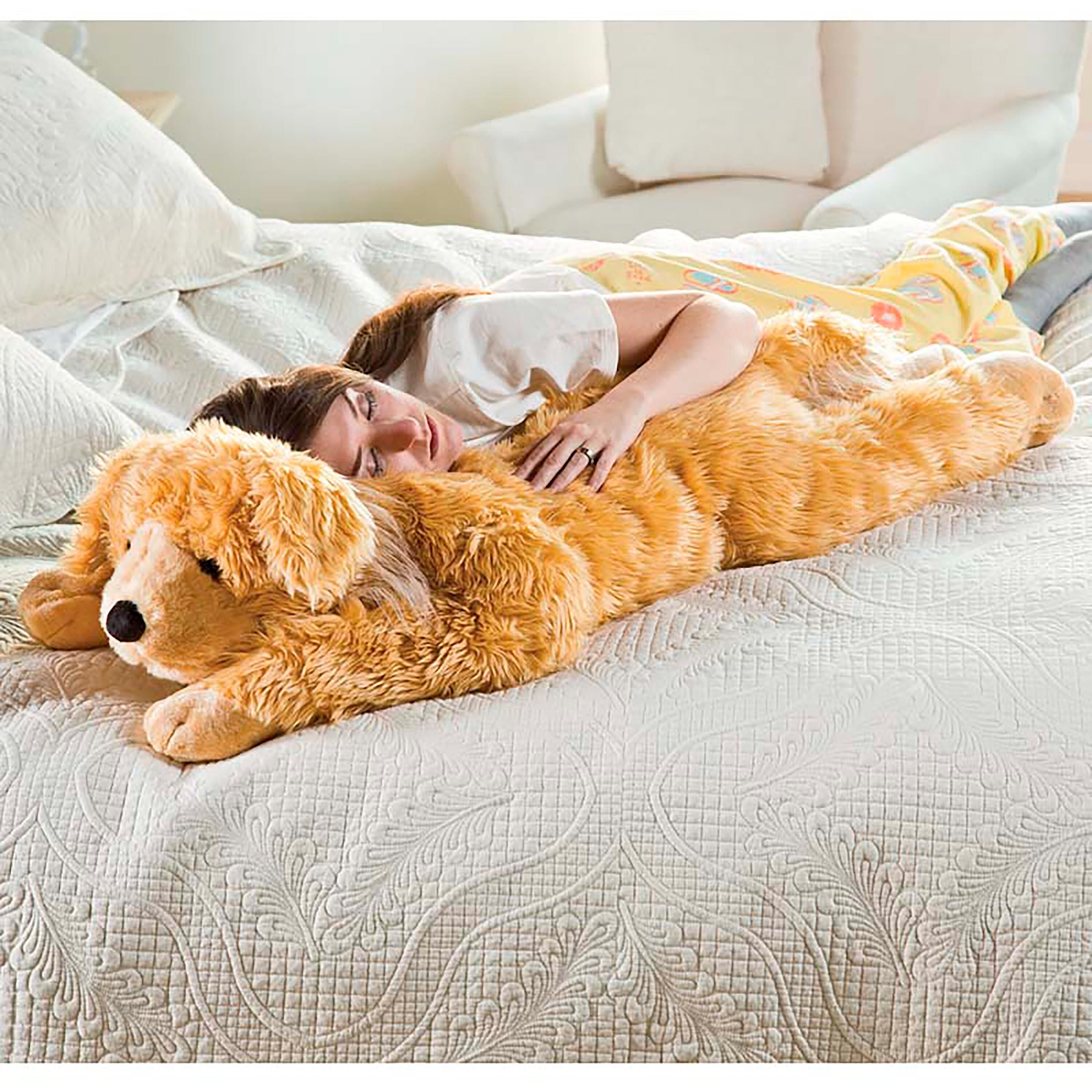 Plow & Hearth Golden Retriever Body Pillow - Thumbnail 3