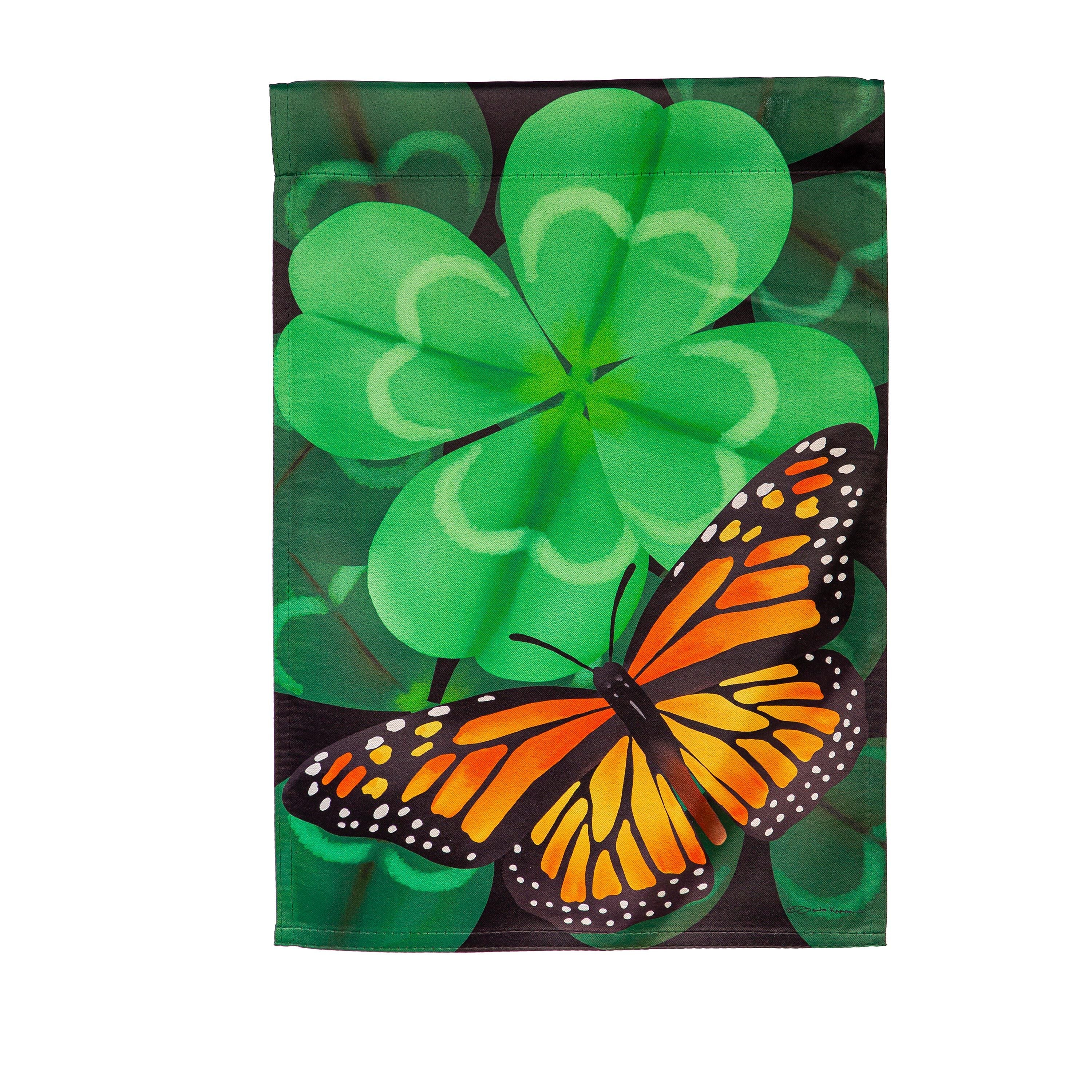 Evergreen Snow Family Garden Flag - Thumbnail 2
